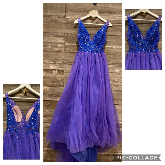 Long Blue Gown - Picture 1 of 1